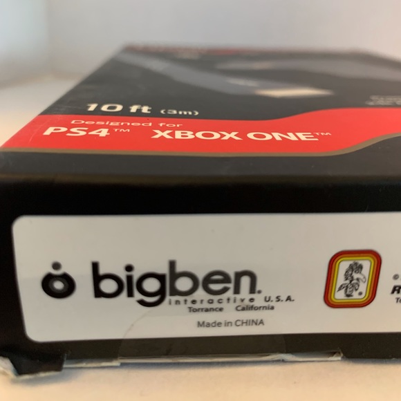 RDS Industries Deluxe Flat Cable for XBOX ONE & PLAYSTATION 4 10 foot cable - Picture 4 of 4